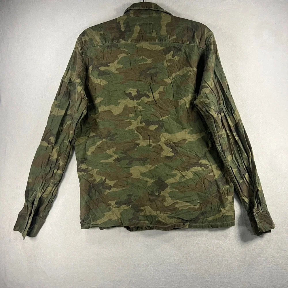 American Eagle Outfitters‎ Mens Camo Button Up Shirt Long Sleeve Utility